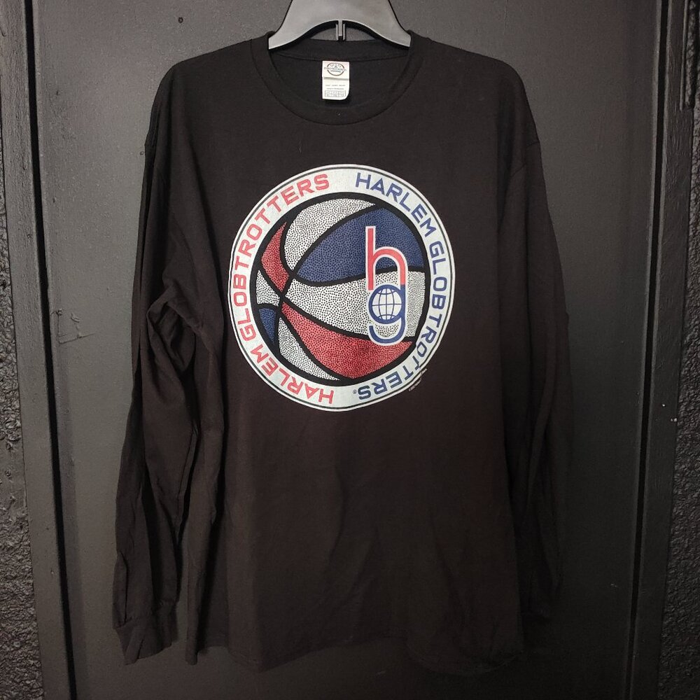 Vintage Harlem Globetrotters Basketball Long Sleeve Shirt NWT Size XL